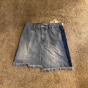 MINKPINK Two-Tone Jean Skirt
